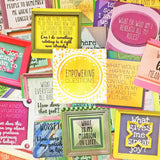 Sunny Present Empowering Questions Cards - 52 Cards for Mindfulness & Meditation, Writing, or Any Other Empowering Process - The Original Deck